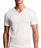 Calvin Klein Mens Body 3 Pack Slim Fit Short Sleeve V-Neck Tee, White, Medium
