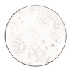 Paisley Bloom brings Marchesa's signature beaded accents to life on a tailored white bone dinnerware body. Silver mica and platinum decorate the rim for added appeal. The unique artistry of paisley and florals create a graceful tabletop collection that is romantic and refined, perfect for every dinner party.