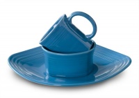 Fiesta 3-Piece Square Place Setting, Peacock Fiesta 3-Piece Square Place Setting, Peacock