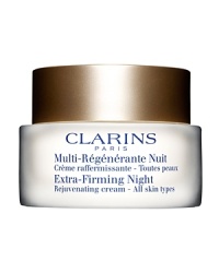Revolutionary anti-aging treatment works deep beneath the skins surface to boost cellular turnover and reinforce the firming action of Extra-Firming Day. Features appear younger-looking, smoother, firmer and more defined upon waking. Revolutionary anti-aging treatment works deep beneath the skins surface to boost cellular turnover and reinforce the firming action of Extra-Firming Day. Features appear younger-looking, smoother, firmer and more defined upon waking.