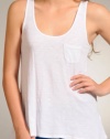 Three Dots Women's Loose Pocket Tank Shirt