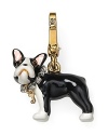 Le Woof! Our favorite French pup plays muse to this four-legged Juicy Couture charm, accented by a rhinestone collar.