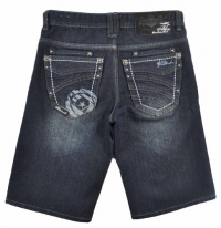 Akademiks Big Boys Dark Blue Denim Straight Fit Short (10) Akademiks Big Boys Dark Blue Denim Straight Fit Short (10)