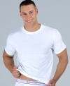 Tee time. Start your outfit off right with this crew-neck T shirt 5 pack from Champion.