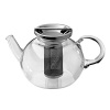 This gorgeous glass tea pot brews tea the traditional way. First, fill the fine-mesh stainless steel filter with loose tea and steep into boiling water. Next, cover the infuser with the stainless steel lid and steep for 2 to 5 minutes. Remove the infuser, but replace the lid and pour your favorite cup of hot tea.