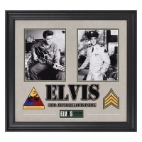 Elvis Presley Army Years Framed Presentation - 23 X 25 Elvis Presley Army Years Framed Presentation - 23 X 25