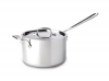 All Clad Stainless Steel 4-Quart Sauce Pan with Loop Helper Handle and Lid