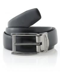 Versatile and practical, this reversible belt from Geoffrey Beene is a must-have for every guy. Versatile and practical, this reversible belt from Geoffrey Beene is a must-have for every guy.