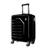 The 26 ultra-lightweight Victorinox Spectra™ travel case spinner boasts a crush-proof shell and an adjustable handle that accommodates travelers of different heights. The eight-wheel double caster system makes for a smooth ride, while the exterior raised ridges increase strength. Interior zippered mesh divider wall.