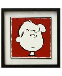 A rare sighting of Schroeder without his toy piano, this comic art print is a must for Peanuts fans. Featuring an ivory mat and black wooden frame. A rare sighting of Schroeder without his toy piano, this comic art print is a must for Peanuts fans. Featuring an ivory mat and black wooden frame.