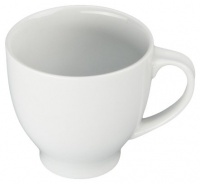 Bia Cordon Bleu White Porcelain 17-Ounce Indented Handle Mug, Set of 4 Bia Cordon Bleu White Porcelain 17-Ounce Indented Handle Mug, Set of 4