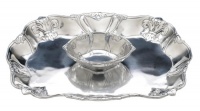 Arthur Court Fleur-De-Lis Chip and Dip Tray, 15-Inch Arthur Court Fleur-De-Lis Chip and Dip Tray, 15-Inch