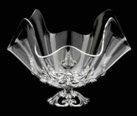 Arthur Court Fleur-De-Lis Stand with 14-Inch Acrylic Bowl Arthur Court Fleur-De-Lis Stand with 14-Inch Acrylic Bowl