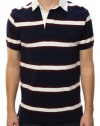 Polo Ralph Lauren Men's Small Pony Embroidered Striped T-Shirt Navy Blue