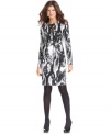 Trust your instincts - Ellen Tracy's snakeskin-print dress makes a stylish day-to-night look.