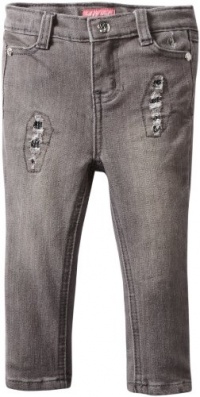 Baby Phat - Kids Baby-Girls Infant Rip and Repair Denim Jean, Charcoal, 18 Baby Phat - Kids Baby-Girls Infant Rip and Repair Denim Jean, Charcoal, 18
