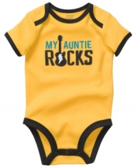 It's all relative. Display his family pride in this bodysuit from Carter's. It's all relative. Display his family pride in this bodysuit from Carter's.