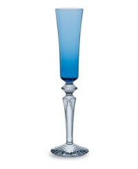Play with color. Baccarat combines a sapphire-blue gradient and beveled base in Mille Nuits Flutissimo flutes for a look that's both modern and classic. Strong lines in weighty, dishwasher-safe crystal lend bold, effortless elegance to every occasion. Play with color. Baccarat combines a sapphire-blue gradient and beveled base in Mille Nuits Flutissimo flutes for a look that's both modern and classic. Strong lines in weighty, dishwasher-safe crystal lend bold, effortless elegance to every occasion.