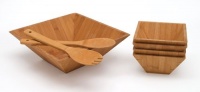 Bamboo 7 Piece Salad Set by Lipper International Bamboo 7 Piece Salad Set by Lipper International