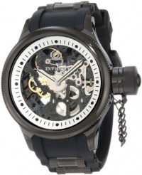 Invicta Men's 1091 Russian Diver Mechanical Skeleton Dial Black Polyurethane Watch Invicta Men's 1091 Russian Diver Mechanical Skeleton Dial Black Polyurethane Watch