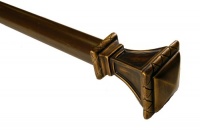 BCL Drapery Hardware 125SQ28 28-Inch to 48-Inch Trumpeted Square Curtain Rod, Antique Gold BCL Drapery Hardware 125SQ28 28-Inch to 48-Inch Trumpeted Square Curtain Rod, Antique Gold