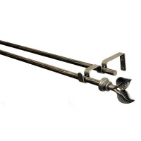 BCL Drapery Hardware 58DLF86S Leaf Curtain Rod Set BCL Drapery Hardware 58DLF86S Leaf Curtain Rod Set
