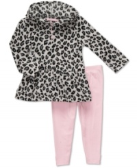 Fun prints and ultra comfort make this Carter's hoodie and legging set her perfect play-date outfit. Fun prints and ultra comfort make this Carter's hoodie and legging set her perfect play-date outfit.