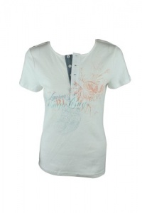 Lauren Jeans Co. Ralph Lauren Womens Henley Beaded Top Lauren Jeans Co. Ralph Lauren Womens Henley Beaded Top