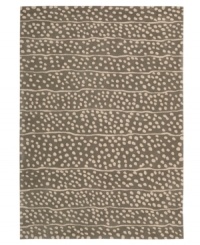 A blizzard of soft spots linger in between imperfect lines, creating beautiful harmony against a bold graphite ground. Hand tufted from 100% natural wool, this plush Calvin Klein rug is crafted using the cut-and-loop pile technique that creates a unique matte surface texture. A blizzard of soft spots linger in between imperfect lines, creating beautiful harmony against a bold graphite ground. Hand tufted from 100% natural wool, this plush Calvin Klein rug is crafted using the cut-and-loop pile technique that creates a unique matte surface texture.