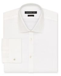 Your collection of classic shirting will gladly welcome this finely wrought solid button-down with its sleek and modern fit. Your collection of classic shirting will gladly welcome this finely wrought solid button-down with its sleek and modern fit.