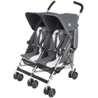 Maclaren Twin Triumph Stroller, Charcoal/Silver Maclaren Twin Triumph Stroller, Charcoal/Silver