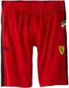 Puma - Kids Boys 2-7 Little Ferrari Short, Red, 4