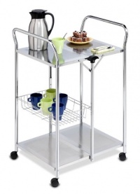 Honey-Can-Do CRT-01703 Chrome Folding Utility Table, Kitchen Cart Honey-Can-Do CRT-01703 Chrome Folding Utility Table, Kitchen Cart