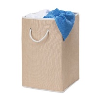 Honey-Can-Do Sturdy Resin Hamper with Rope Handles, Natural, 1-Bin Honey-Can-Do Sturdy Resin Hamper with Rope Handles, Natural, 1-Bin