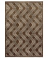 Purely Art Deco in inspiration, the Tribecca area rug boasts a layered, wavy design of natural, captivating color and depth. Woven of soft polypropylene for superior stain resistance and durability. (Clearance)