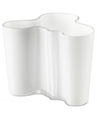 Named after the unconventional Finnish architect, the Aalto giftware collection brings innovative designs to any space. Each mouth-blown vase is individually crafted, offering completely unique style. Its purpose is left up to you. Named after the unconventional Finnish architect, the Aalto giftware collection brings innovative designs to any space. Each mouth-blown vase is individually crafted, offering completely unique style. Its purpose is left up to you.