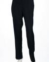 Alfani Red Pinstripe Navy Flat Front Dress Pants