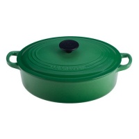 Le Creuset Enameled Cast-Iron 3-1/2-Quart Oval Wide French Oven-Fennel Le Creuset Enameled Cast-Iron 3-1/2-Quart Oval Wide French Oven-Fennel