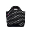 BUILT Neoprene Everyday Tote, Mini Dot, Black and White