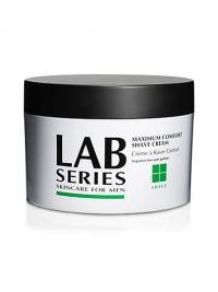 Formulated for all skin types. Creamy formula softens and prepares beard for a close and comfortable shave. Rich, concentrated texture allows for excellent razor glide and protection. A patented formula system provides immediate relief of irritation and stinging. 8 oz. Formulated for all skin types. Creamy formula softens and prepares beard for a close and comfortable shave. Rich, concentrated texture allows for excellent razor glide and protection. A patented formula system provides immediate relief of irritation and stinging. 8 oz.