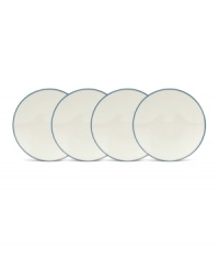 This lush blue set of four mini bowls are perfect for rice, dips or soups. Mix and match this simple, versatile stoneware with the other shades of Colorwave dinnerware for a unique table setting in your favorite hues. This lush blue set of four mini bowls are perfect for rice, dips or soups. Mix and match this simple, versatile stoneware with the other shades of Colorwave dinnerware for a unique table setting in your favorite hues.