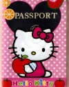 Hello Kitty holding apple with heart window Sanrio Passport Cover