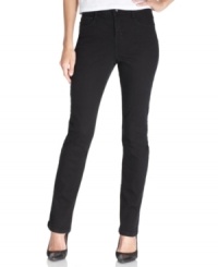 Look your slimmest in these Style&co. straight-leg jeans, featuring a special tummy-smoothing panel at the front. Look your slimmest in these Style&co. straight-leg jeans, featuring a special tummy-smoothing panel at the front.