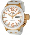 TW Steel Men's CE1035 CEO White Leather Strap Watch