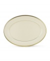 From the Lenox Dimension Collection, classic Eternal dinnerware elegantly accents the table. In ivory china with rich gold trim, Eternal is offered in a complete selection of pieces.