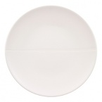 Dune Lines is among the exceptional new dinnerware designs presented by Villeroy & Boch that takes shape to a new dimension. Not quite oval, the subtle contours of the sensuous, organic form were inspired by nature's own creation of sand dunes and those voluptuous mounds that arise in the desert. Adding definition and visual interest to the individual pieces is relief detailing of wavy striping.