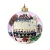 Designed by Michael Storrings exclusively for Bloomingdale's, this 2012 limited edition handpainted ornament depicts a whimsical New York flagship store surrounded by all of the excitement of the city at the holidays.