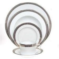 PLUMES PLATINUM 5 PC PLACE SETTING PLUMES PLATINUM 5 PC PLACE SETTING