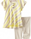 Little Ella Baby-girls Infant Riviera Tunic With Legging, Sol, 3-6 Months