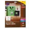 Avery Permanent Square Label, White, Inkjet/Laser, 2 x 2-Inches, Pack of 300 (22806)